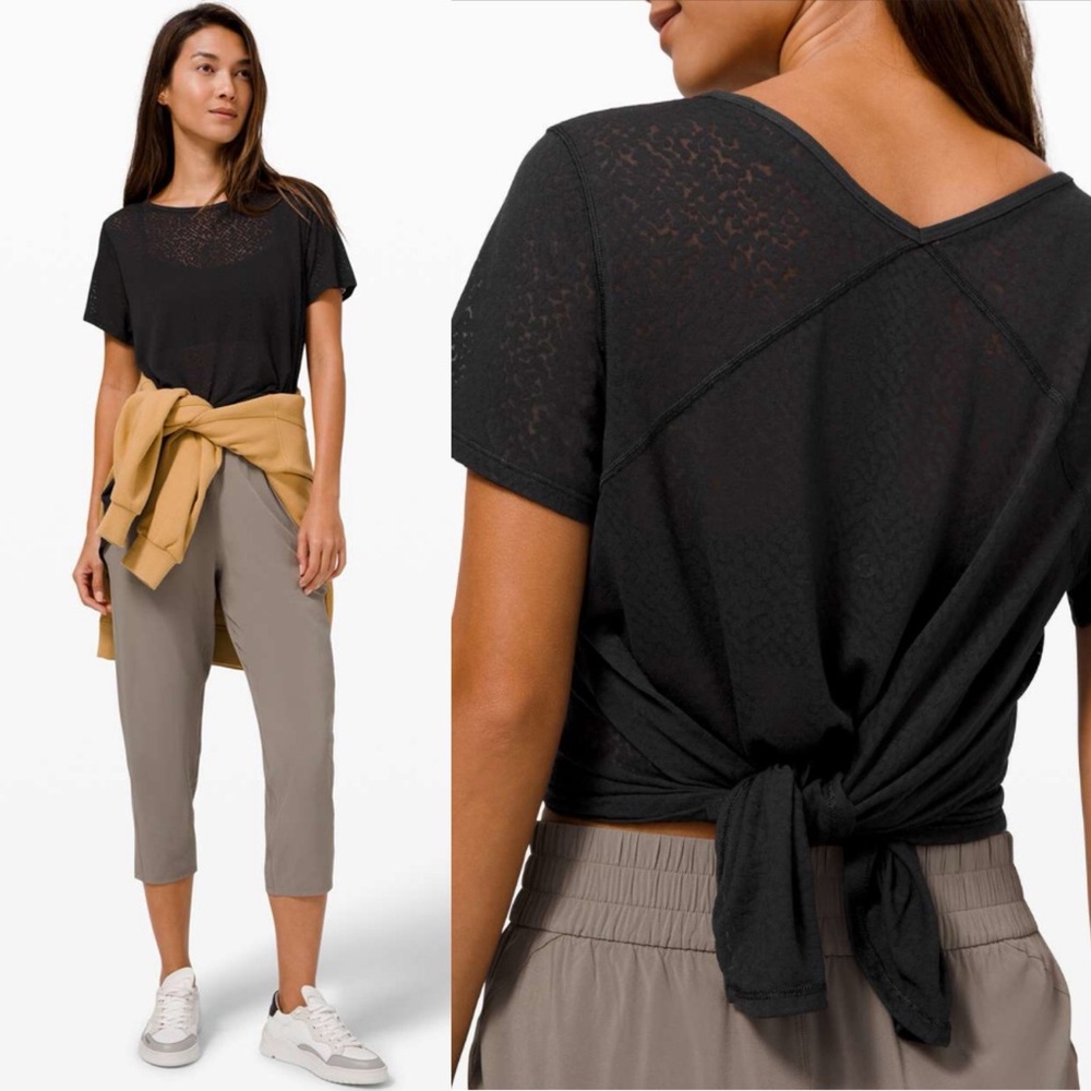 Lululemon Loop Around Tee Sheer Black - image 1